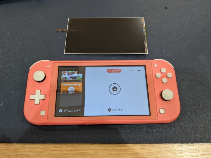 Switch lite 液晶交換
